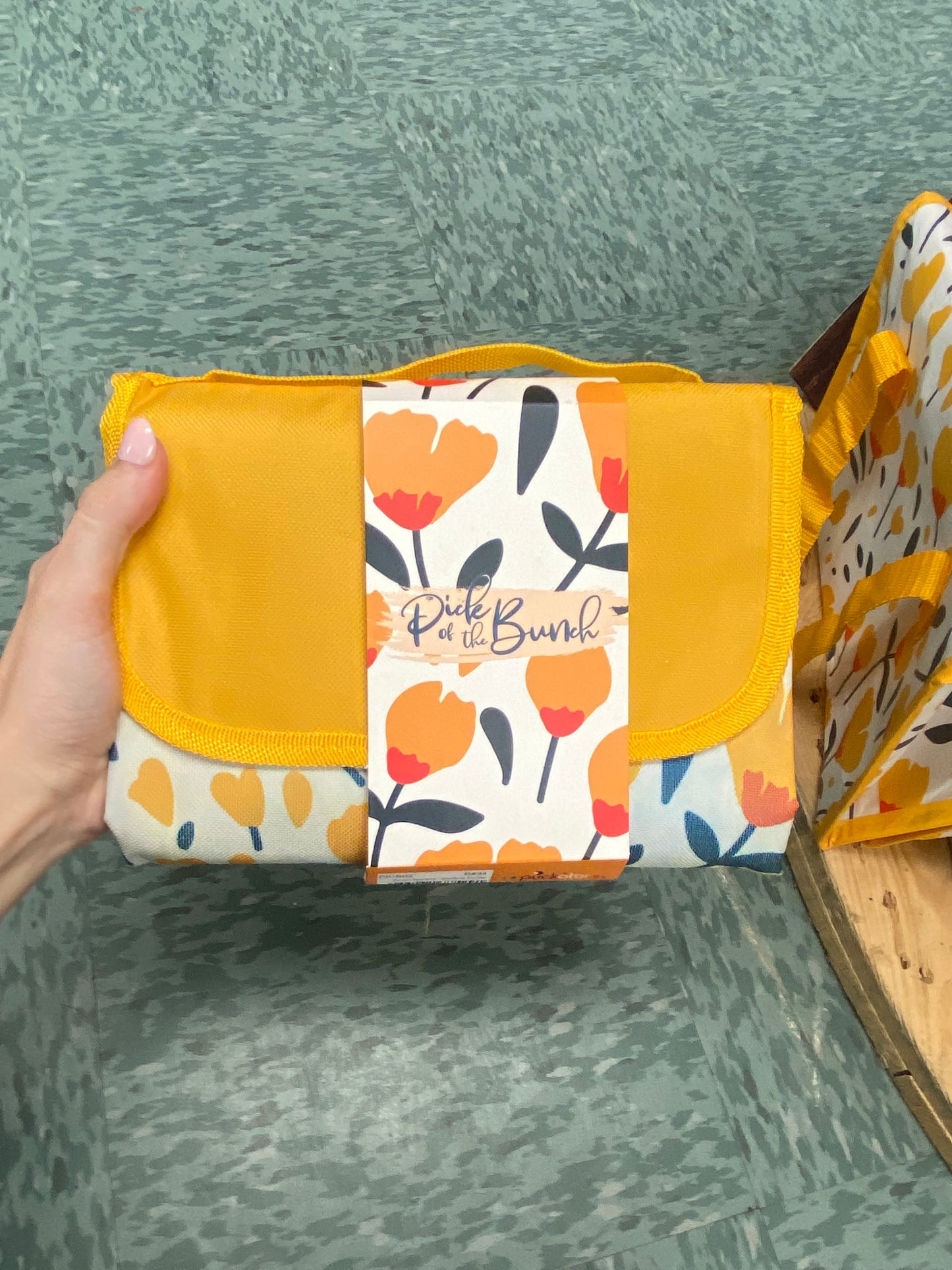 Foldable picnic blanket