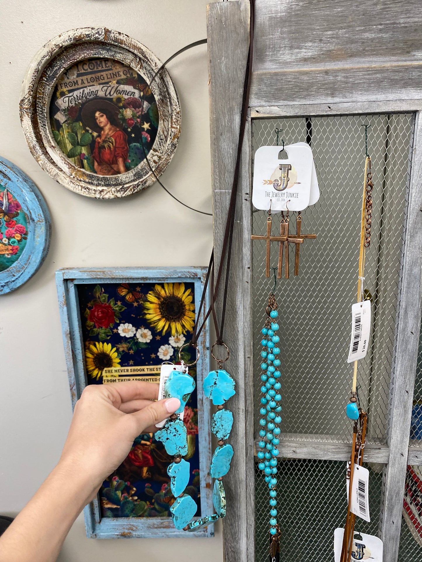 Blue necklace