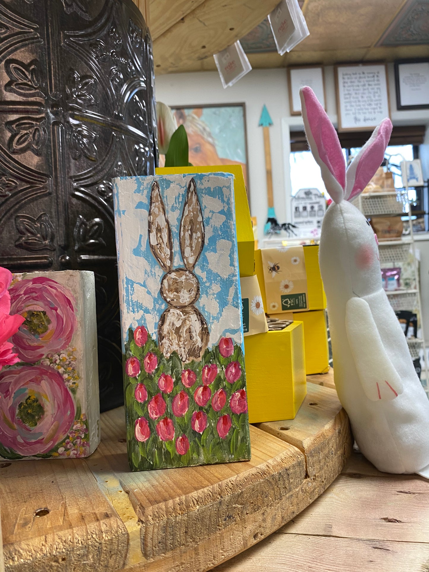 Hand painted Easter Plaque