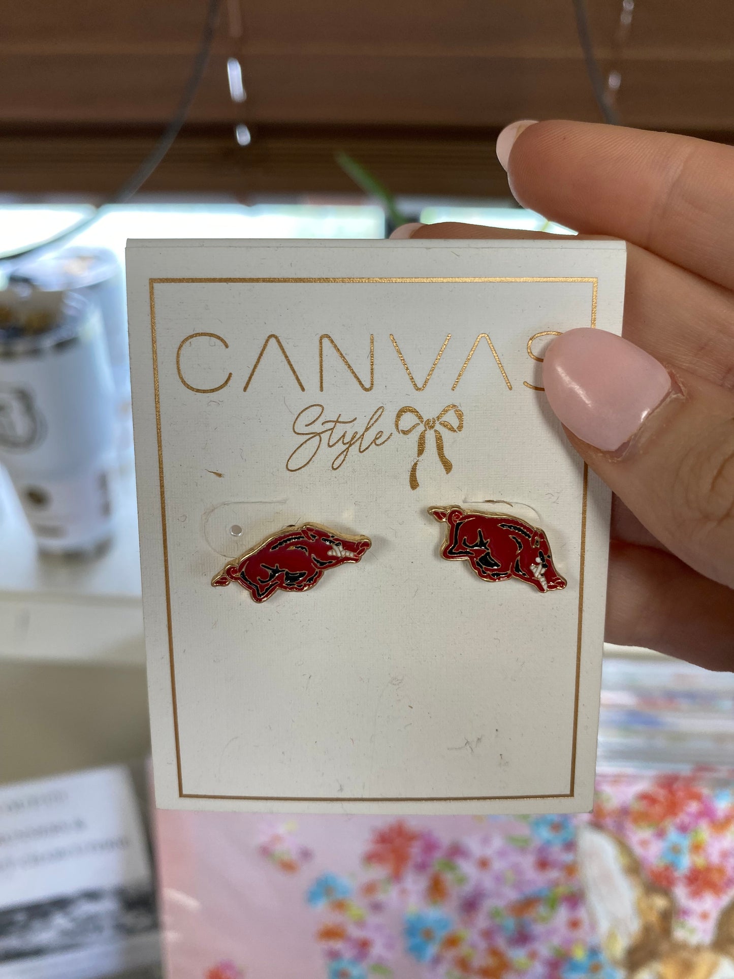 Razorback Stud Earrings