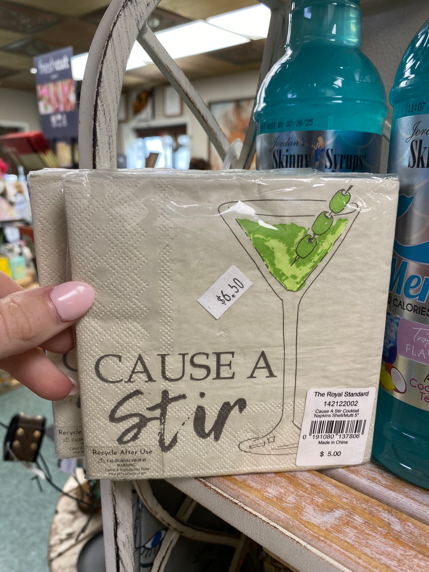 Cause a stir cocktail napkins