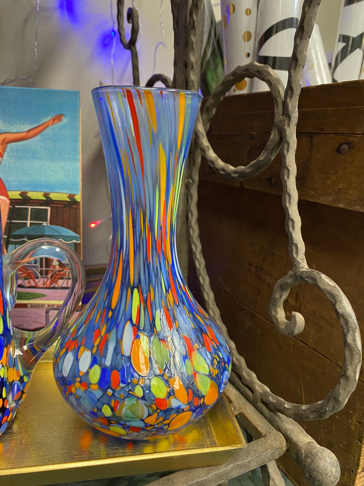 Colorful Glass Vase