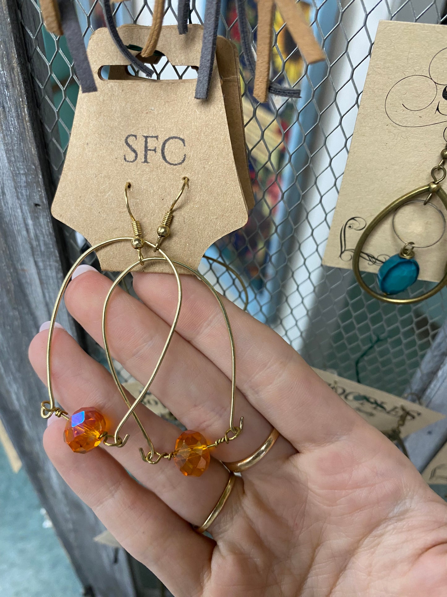 Orange SFC earrings